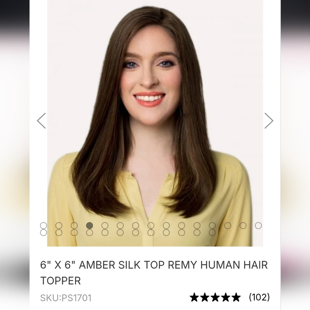 Uniwigs Amber Silk Top Topper - Picture 2 of 4